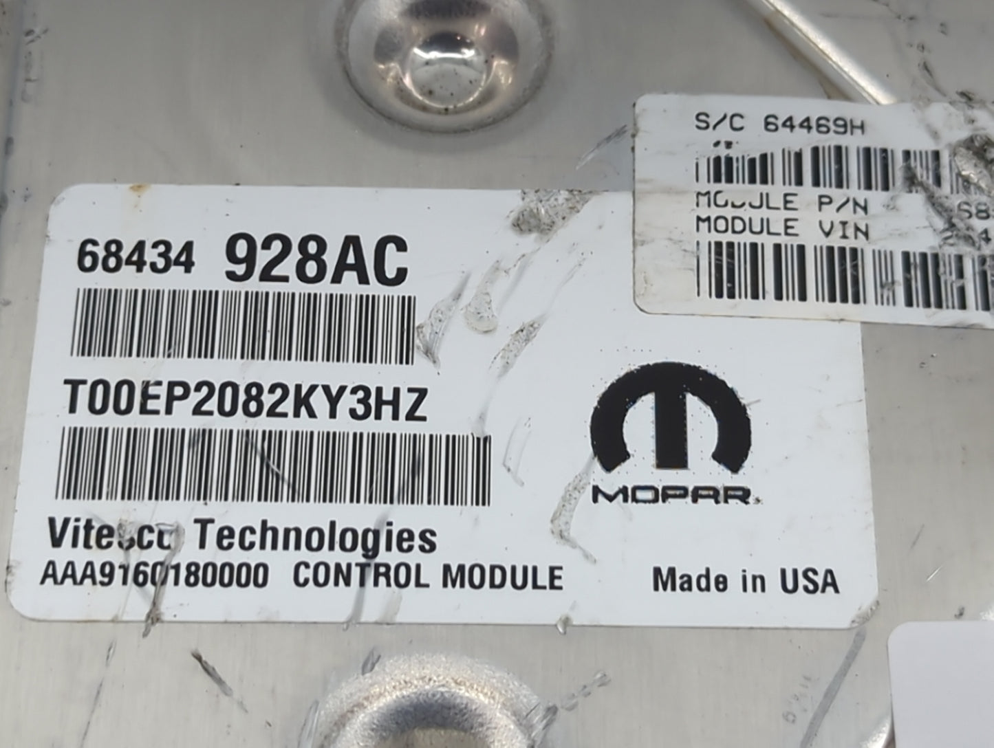 2021-2022 Chrysler Voyager PCM Engine Control Computer ECU ECM PCU OEM P/N:68526754AE 68434928AC Fits Fits 2020 2021 2022 OE