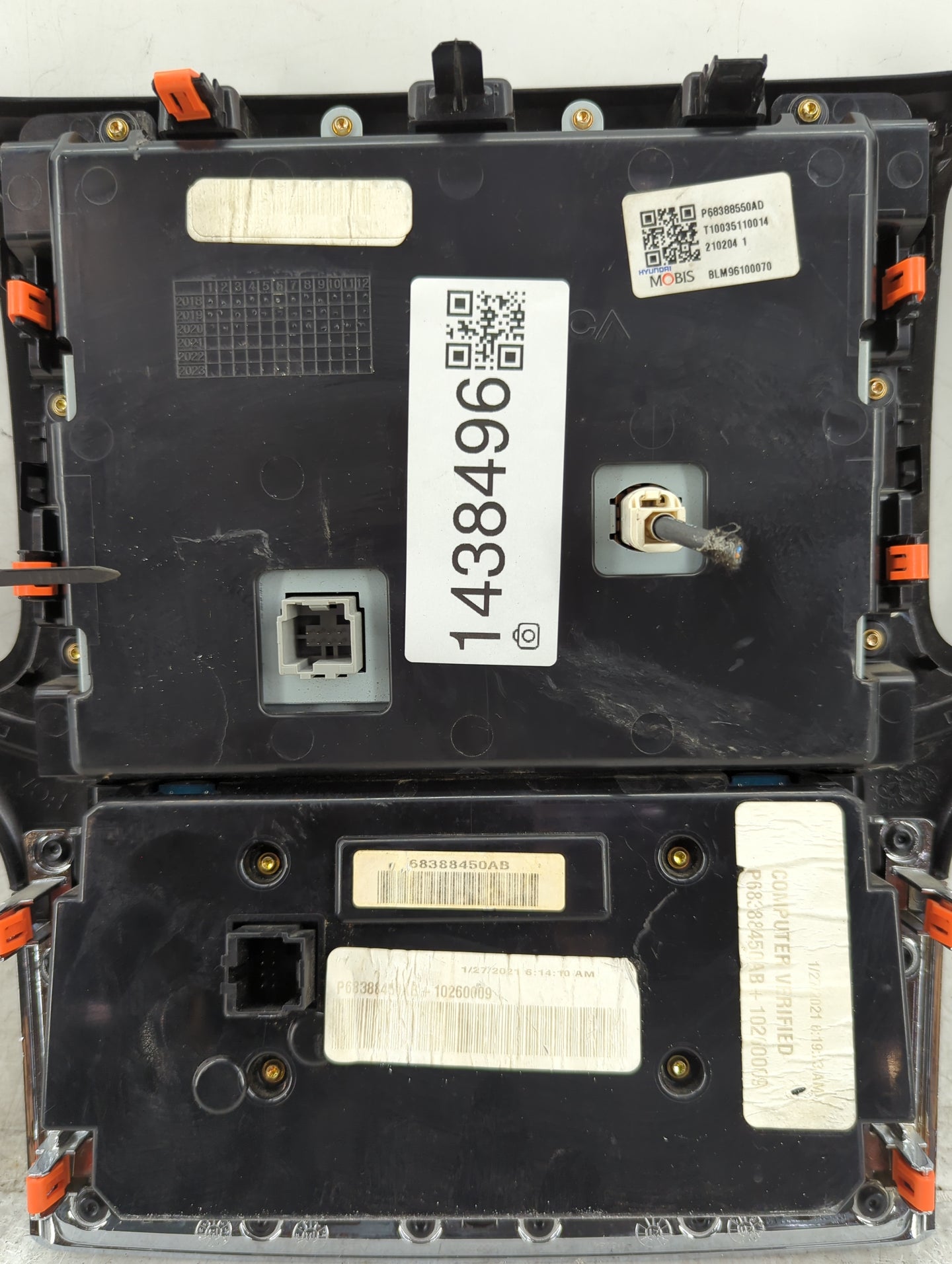 2021-2022 Dodge Challenger Radio AM FM Cd Player Receiver Replacement P/N:P68388550AD 68388450AB, BLM96100070 Fits Fits 2021
