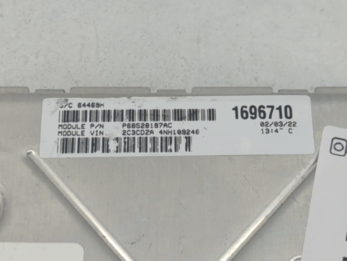 2020-2022 Dodge Challenger PCM Engine Control Computer ECU ECM PCU OEM P/N:68434924AB P68528187AC Fits Fits 2020 2021 2022 O