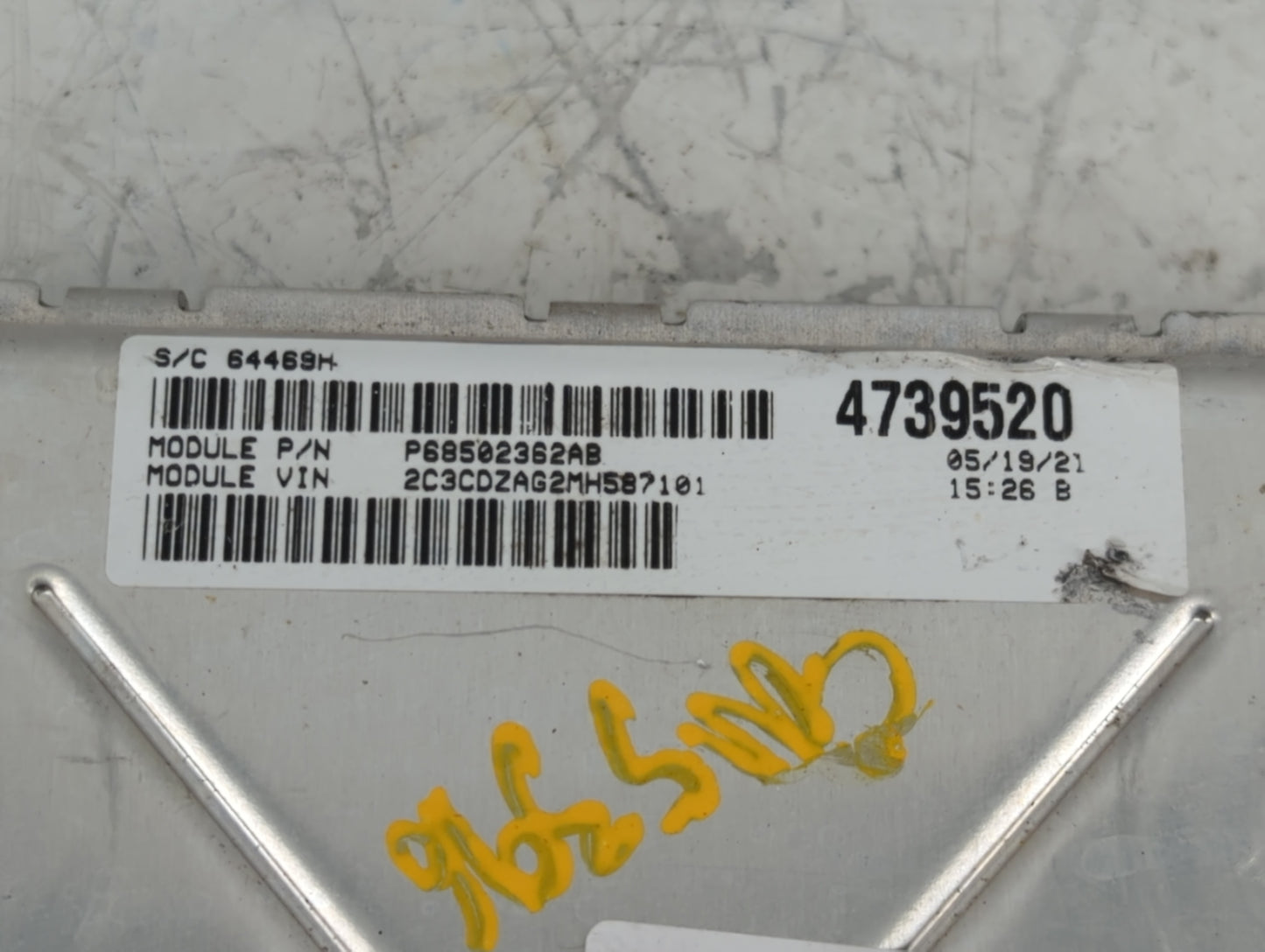 2020-2022 Dodge Charger PCM Engine Control Computer ECU ECM PCU OEM P/N:68434024AC Fits Fits 2020 2021 2022 OEM Used Auto Pa