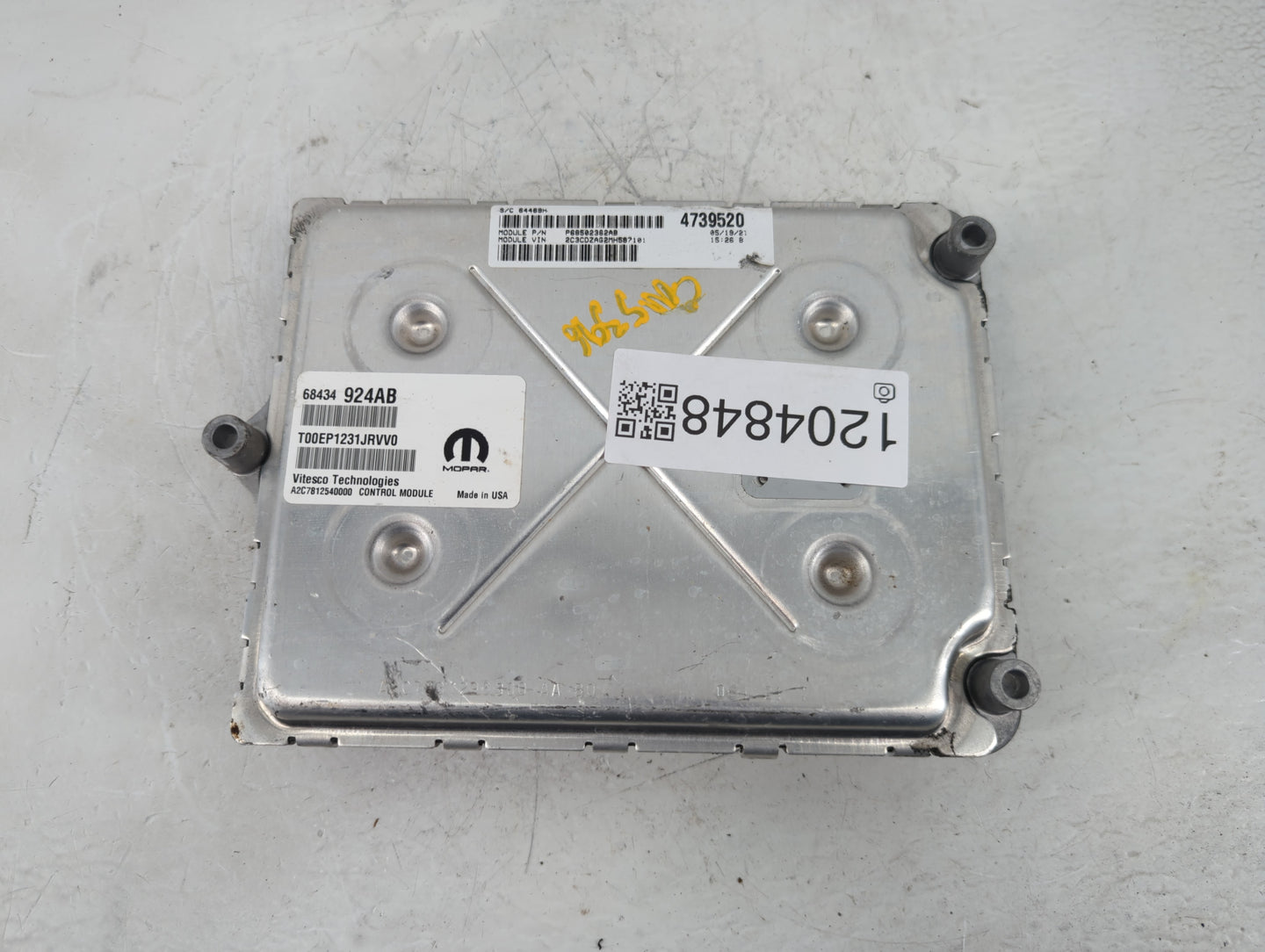 2020-2022 Dodge Charger PCM Engine Control Computer ECU ECM PCU OEM P/N:68434024AC Fits Fits 2020 2021 2022 OEM Used Auto Pa