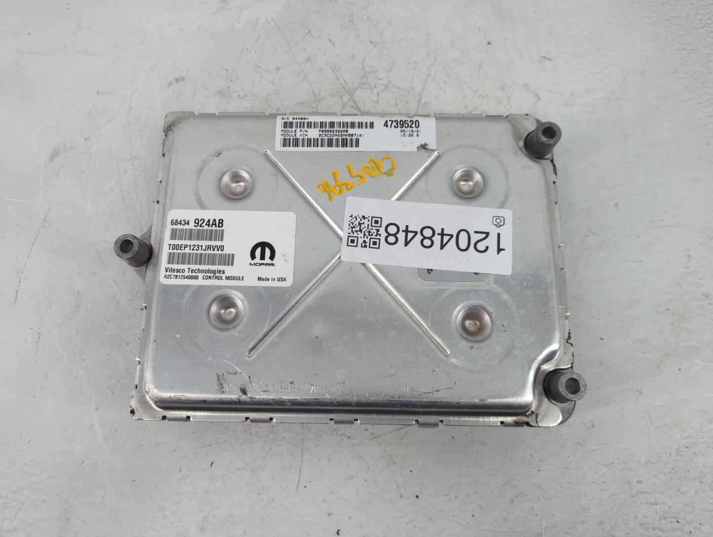 2020-2022 Dodge Charger PCM Engine Control Computer ECU ECM PCU OEM P/N:68434024AC Fits Fits 2020 2021 2022 OEM Used Auto Pa
