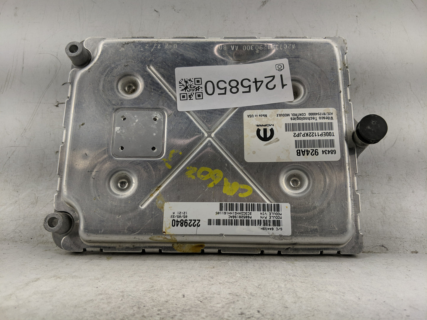 2020-2022 Dodge Charger PCM Engine Control Computer ECU ECM PCU OEM P/N:68434924AB Fits Fits 2020 2021 2022 OEM Used Auto Pa