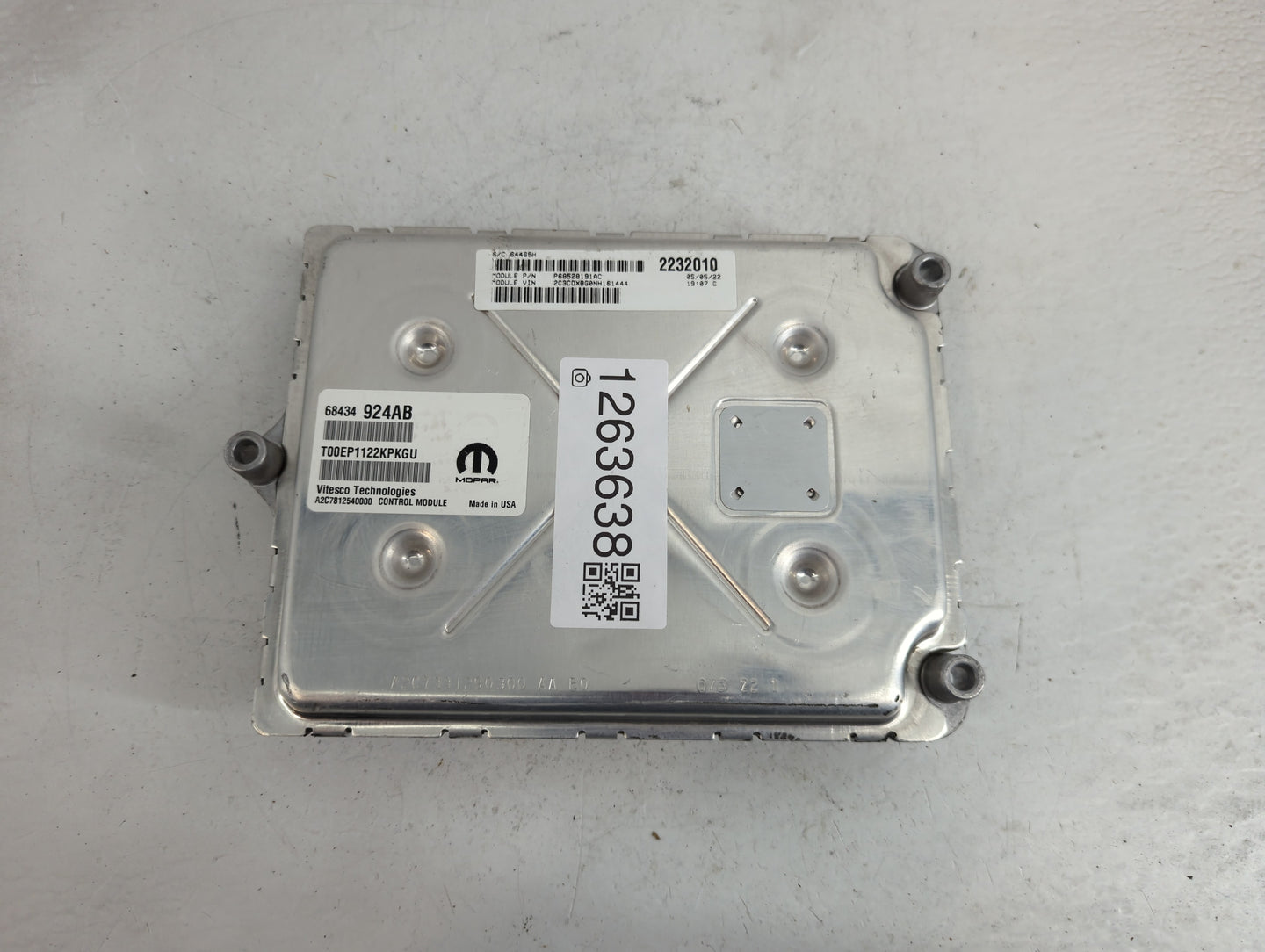 2020-2022 Dodge Charger PCM Engine Control Computer ECU ECM PCU OEM P/N:68434924AB Fits Fits 2020 2021 2022 OEM Used Auto Pa