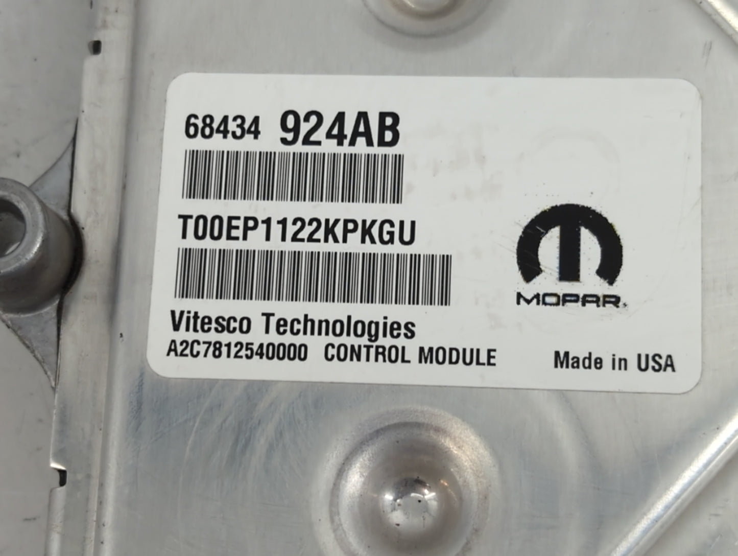 2020-2022 Dodge Charger PCM Engine Control Computer ECU ECM PCU OEM P/N:68434924AB Fits Fits 2020 2021 2022 OEM Used Auto Pa