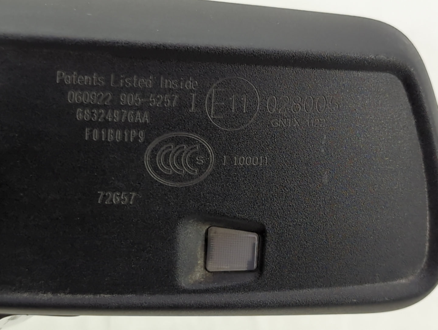 2017-2022 Dodge Charger Interior Rear View Mirror Replacement OEM P/N:58324976AA Fits Fits 2017 2018 2019 2020 2021 2022 OEM