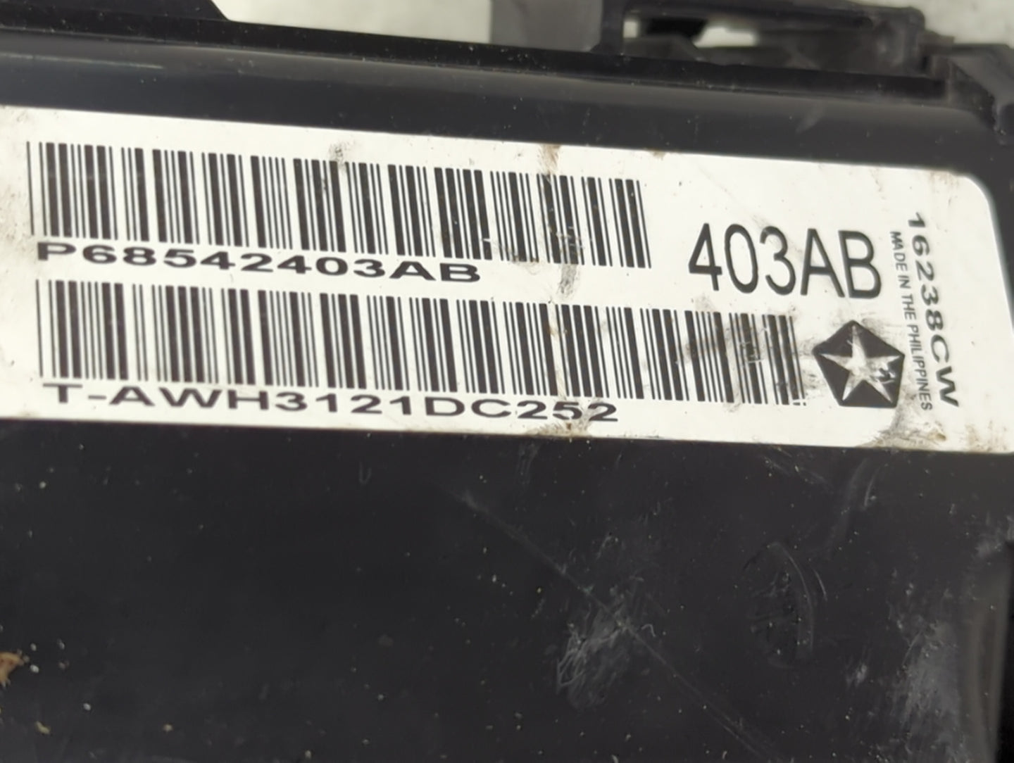 2022 Dodge Charger Fusebox Fuse Box Panel Relay Module P/N:P68542403AB Fits OEM Used Auto Parts - Oemusedautoparts1.com