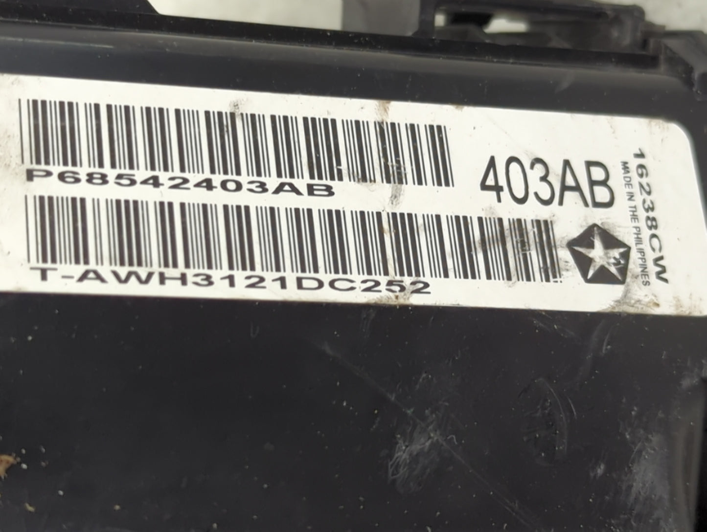 2022 Dodge Charger Fusebox Fuse Box Panel Relay Module P/N:P68542403AB Fits OEM Used Auto Parts - Oemusedautoparts1.com