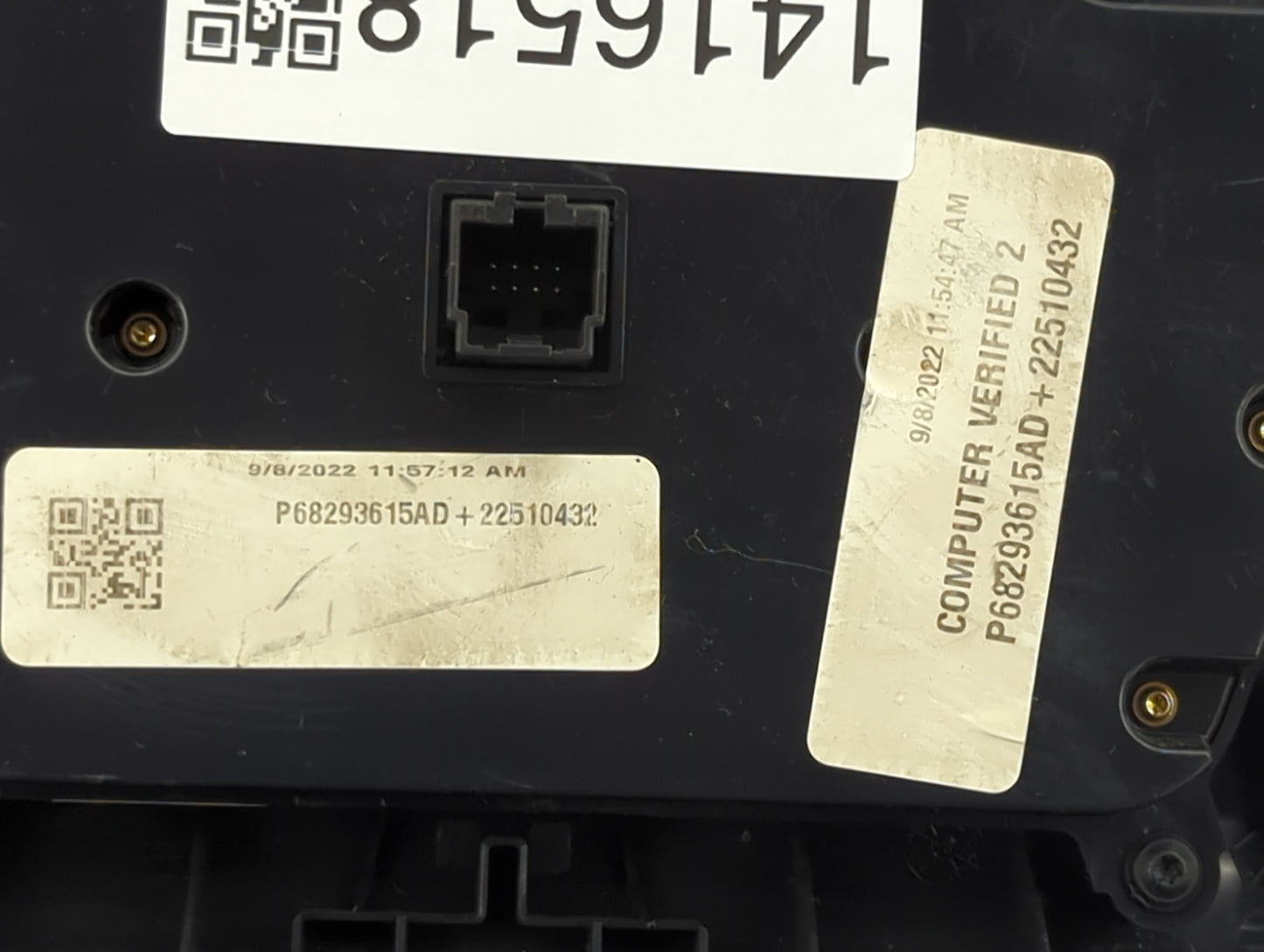 2017-2022 Dodge Charger Climate Control Module Temperature AC/Heater Replacement P/N:P68293615AD Fits OEM Used Auto Parts - 