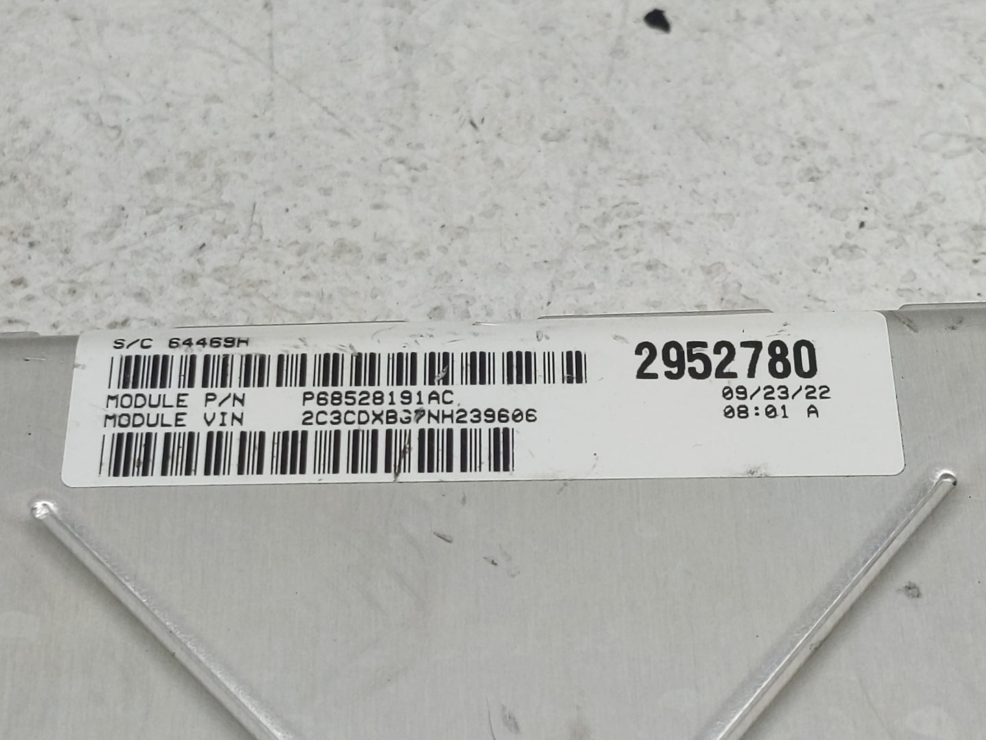 2020-2022 Dodge Charger PCM Engine Control Computer ECU ECM PCU OEM P/N:68434924AC Fits Fits 2020 2021 2022 OEM Used Auto Pa