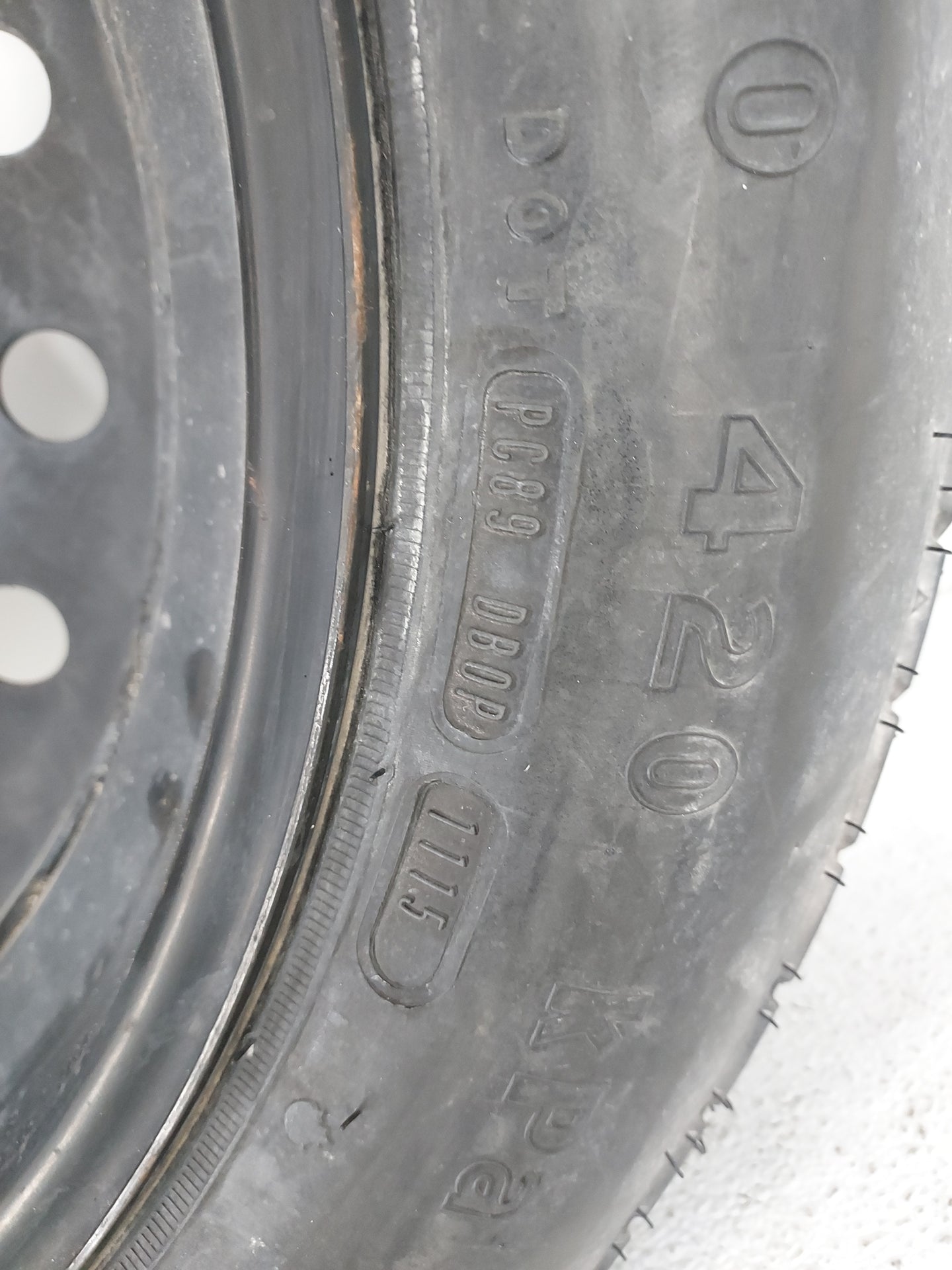 2006-2022 Dodge Charger Spare Donut Tire Wheel Rim Oem 1420765 - Oemusedautoparts1.com