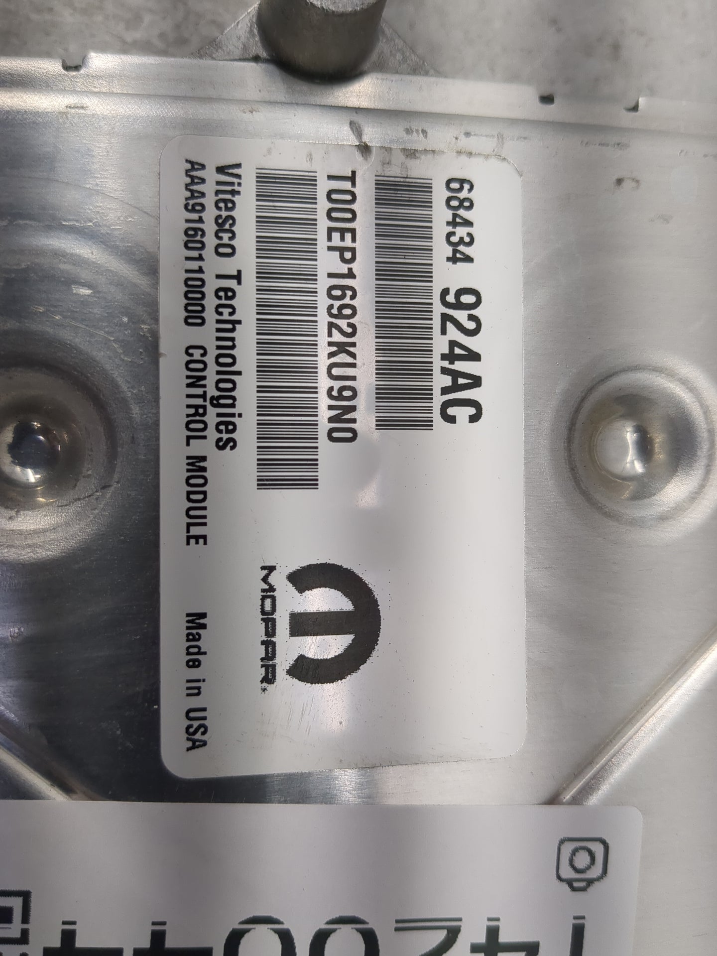 2020-2022 Dodge Charger PCM Engine Control Computer ECU ECM PCU OEM P/N:68434 924AC T00EP1692KU9N0 Fits Fits 2020 2021 2022 