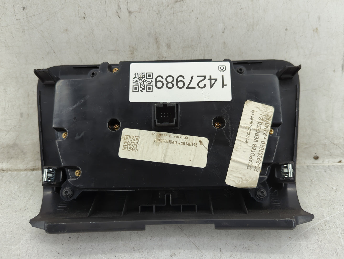 2017-2022 Dodge Charger Climate Control Module Temperature AC/Heater Replacement P/N:P68293615AD Fits OEM Used Auto Parts - 