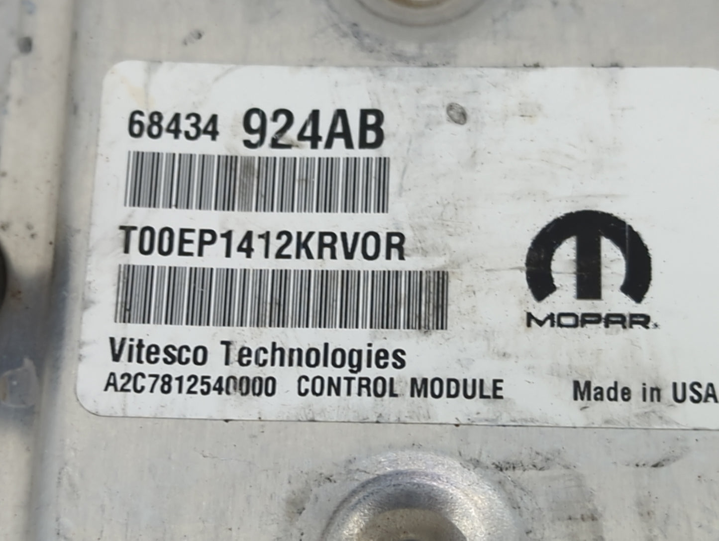 2020-2022 Dodge Charger PCM Engine Control Computer ECU ECM PCU OEM P/N:68434924AB T00EP1412KRV0R Fits Fits 2020 2021 2022 O
