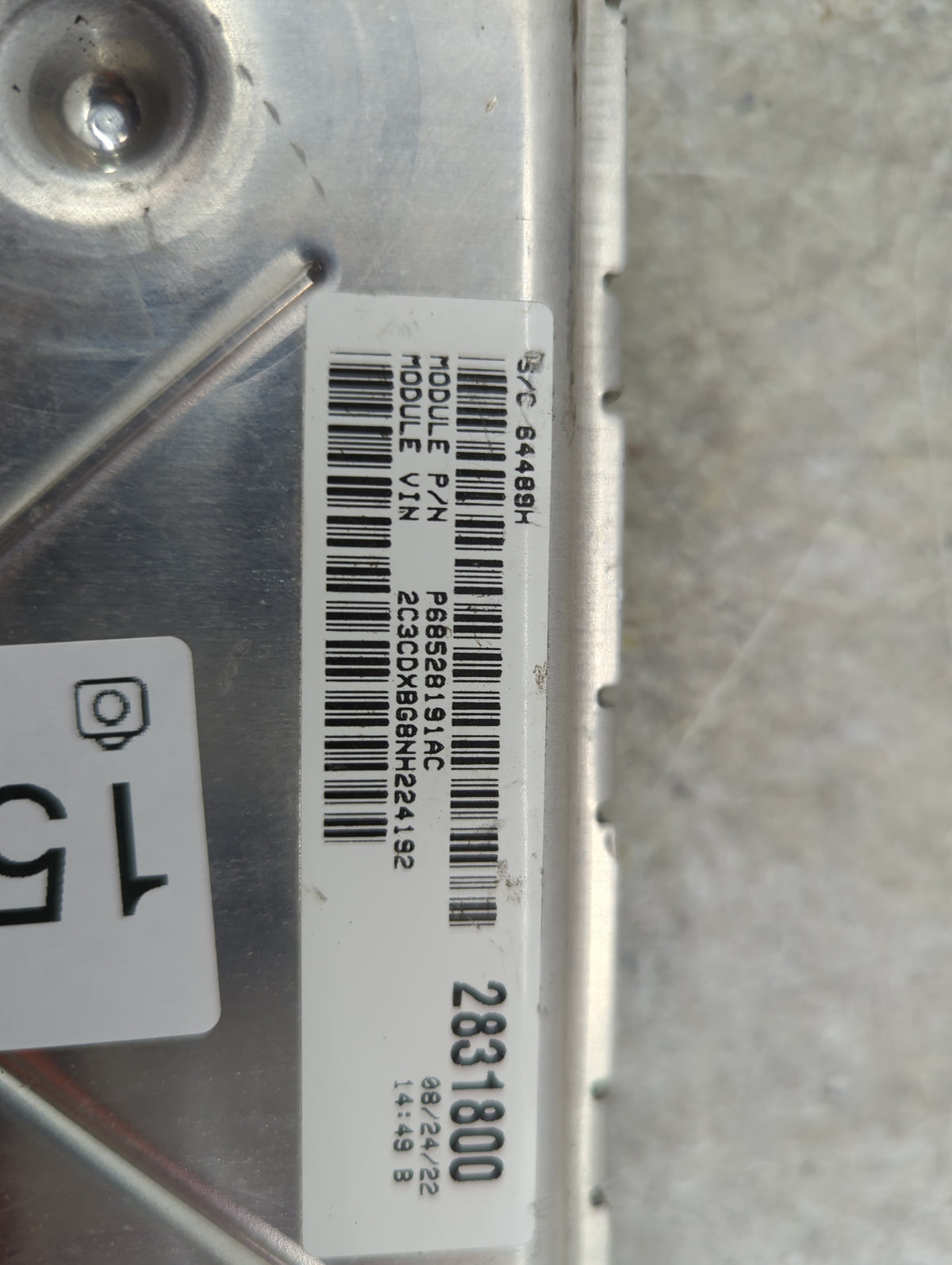 2020-2022 Dodge Charger PCM Engine Control Computer ECU ECM PCU OEM P/N:68434 924AC T00EPZ212KZHBI Fits Fits 2020 2021 2022 