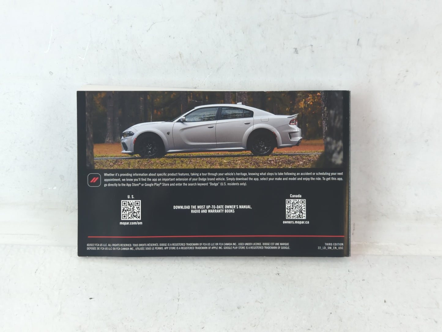 2022 Dodge Charger Owners Manual Book Guide OEM Used Auto Parts - Oemusedautoparts1.com