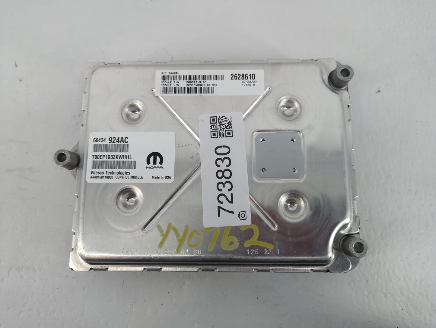 2020-2022 Dodge Charger PCM Engine Control Computer ECU ECM PCU OEM P/N:68434924AC Fits Fits 2020 2021 2022 OEM Used Auto Pa