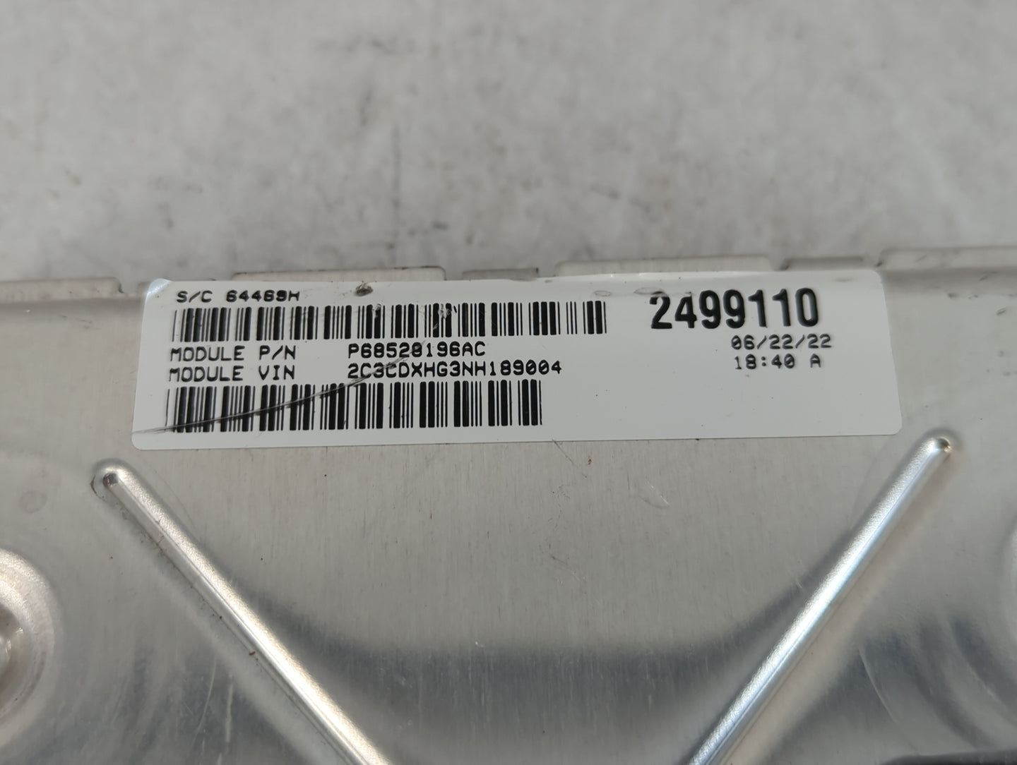 2020-2022 Dodge Charger PCM Engine Control Computer ECU ECM PCU OEM P/N:68434 924AC Fits Fits 2020 2021 2022 OEM Used Auto P