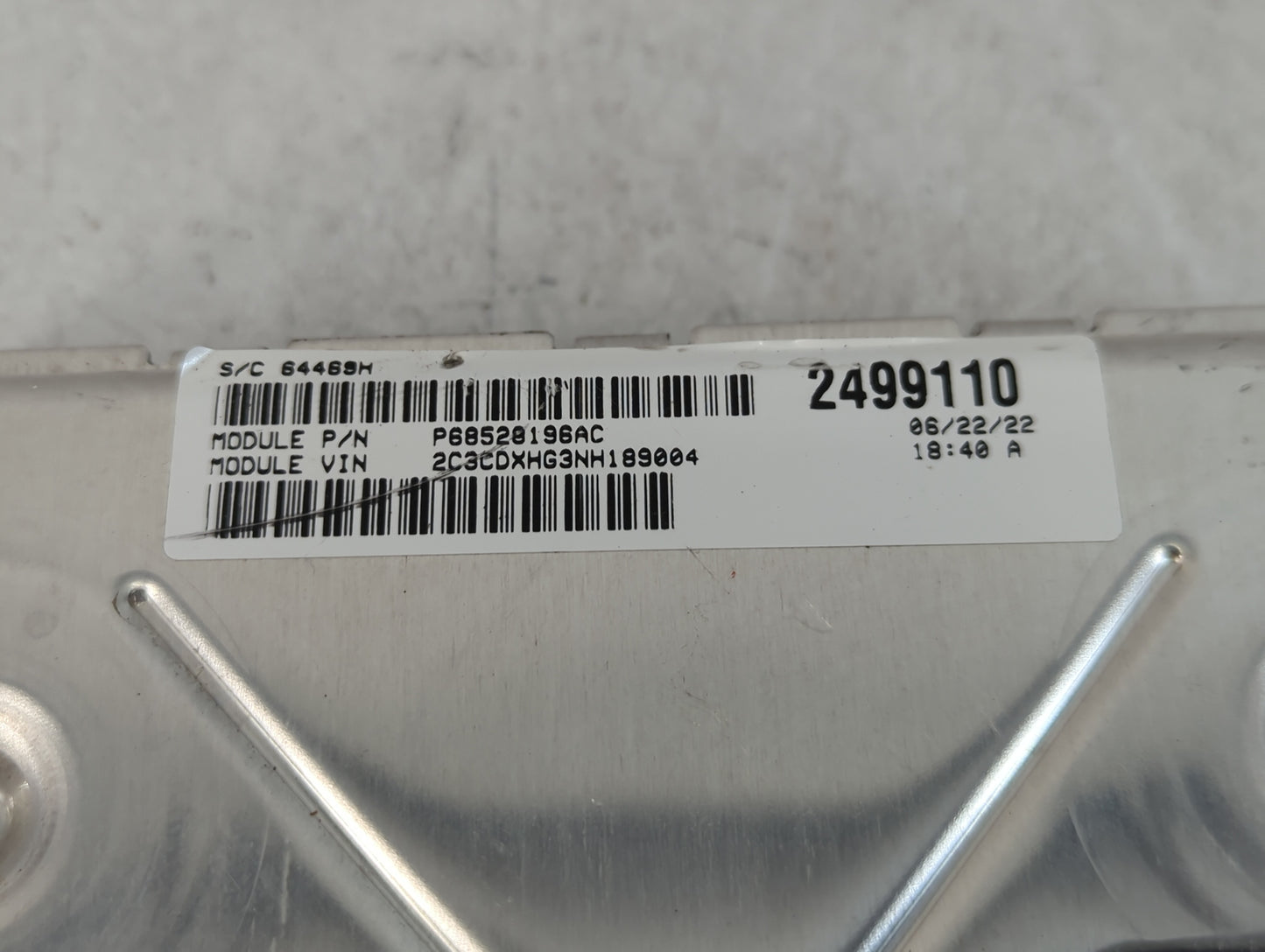 2020-2022 Dodge Charger PCM Engine Control Computer ECU ECM PCU OEM P/N:68434 924AC Fits Fits 2020 2021 2022 OEM Used Auto P