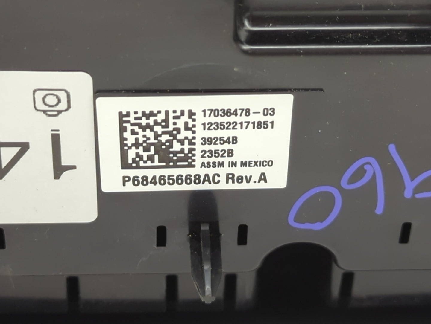 2021-2022 Dodge Durango Climate Control Module Temperature AC/Heater Replacement P/N:P68465668AC 17036478-03 Fits Fits 2021 