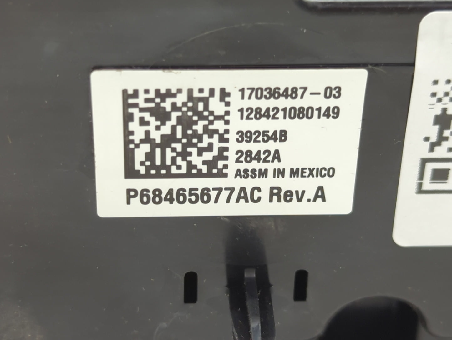 2021-2022 Dodge Durango Climate Control Module Temperature AC/Heater Replacement P/N:P68465677AC 17036487-03 Fits Fits 2021 