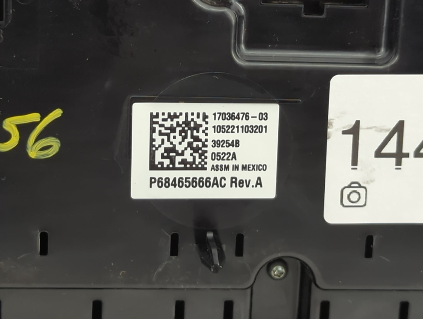 2021-2022 Dodge Durango Climate Control Module Temperature AC/Heater Replacement P/N:P68465666AC 17036476-03 Fits Fits 2021 
