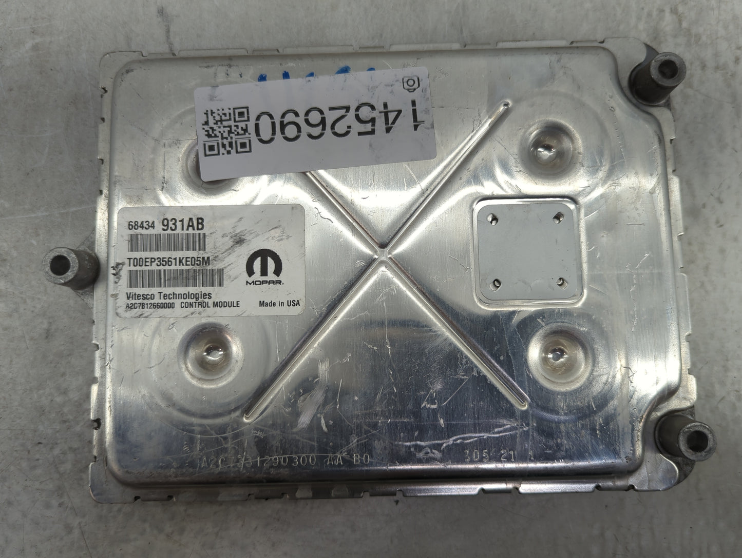 2020-2022 Dodge Durango PCM Engine Control Computer ECU ECM PCU OEM P/N:68434931AB T00EP3561KE05M Fits Fits 2020 2021 2022 O