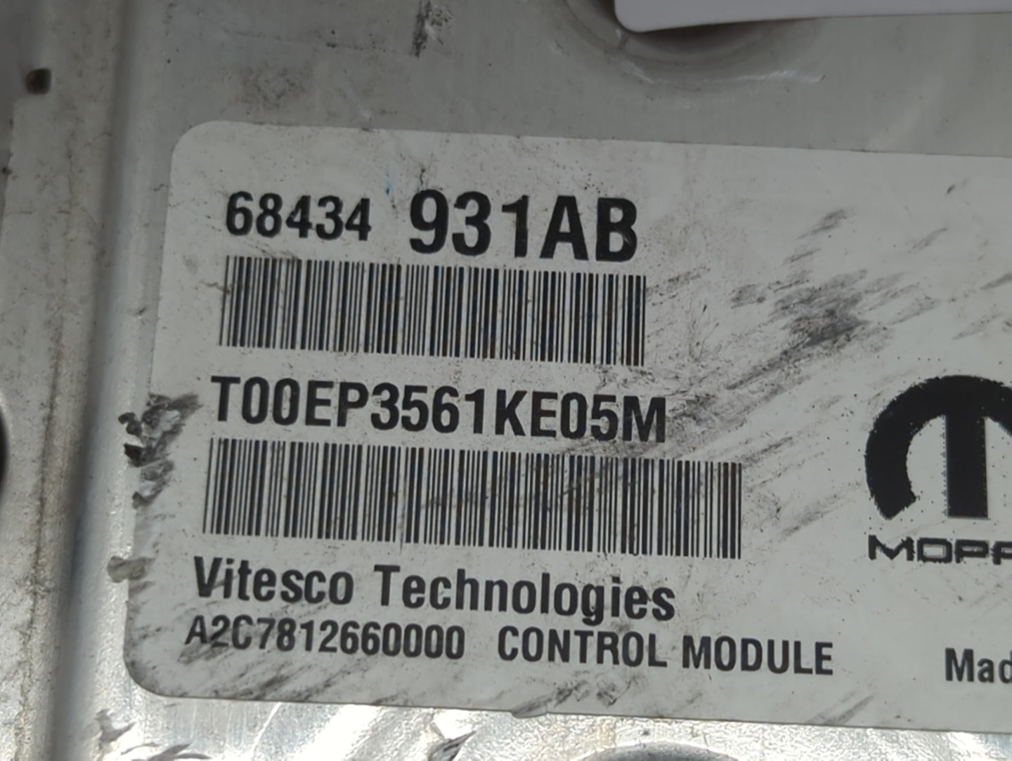 2020-2022 Dodge Durango PCM Engine Control Computer ECU ECM PCU OEM P/N:68434931AB T00EP3561KE05M Fits Fits 2020 2021 2022 O