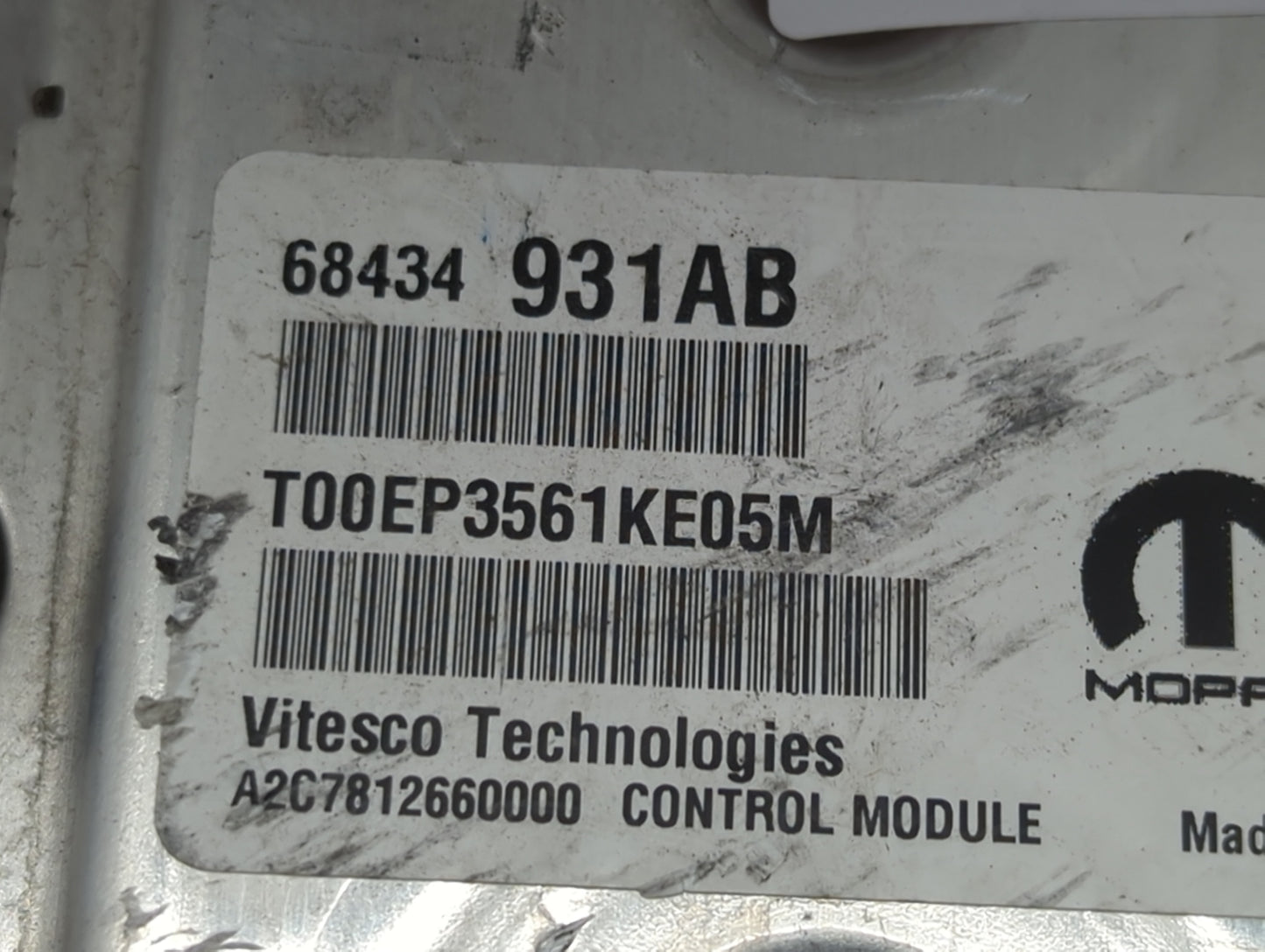 2020-2022 Dodge Durango PCM Engine Control Computer ECU ECM PCU OEM P/N:68434931AB T00EP3561KE05M Fits Fits 2020 2021 2022 O