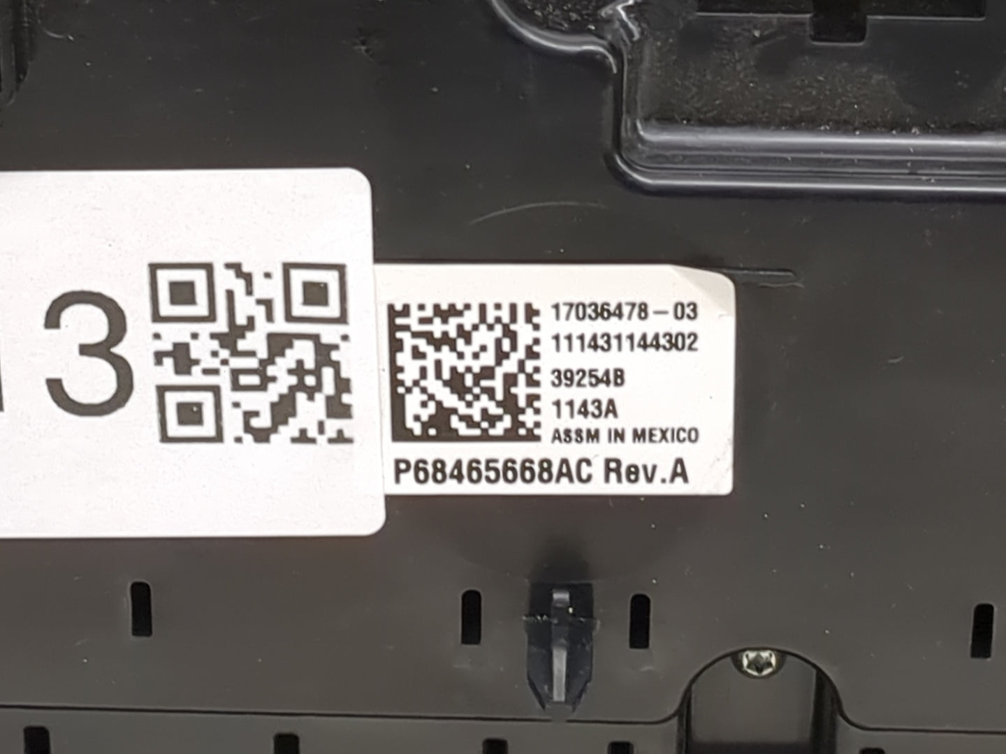 2021-2022 Dodge Durango Climate Control Module Temperature AC/Heater Replacement P/N:P68465668AC P68465670AC Fits Fits 2021 