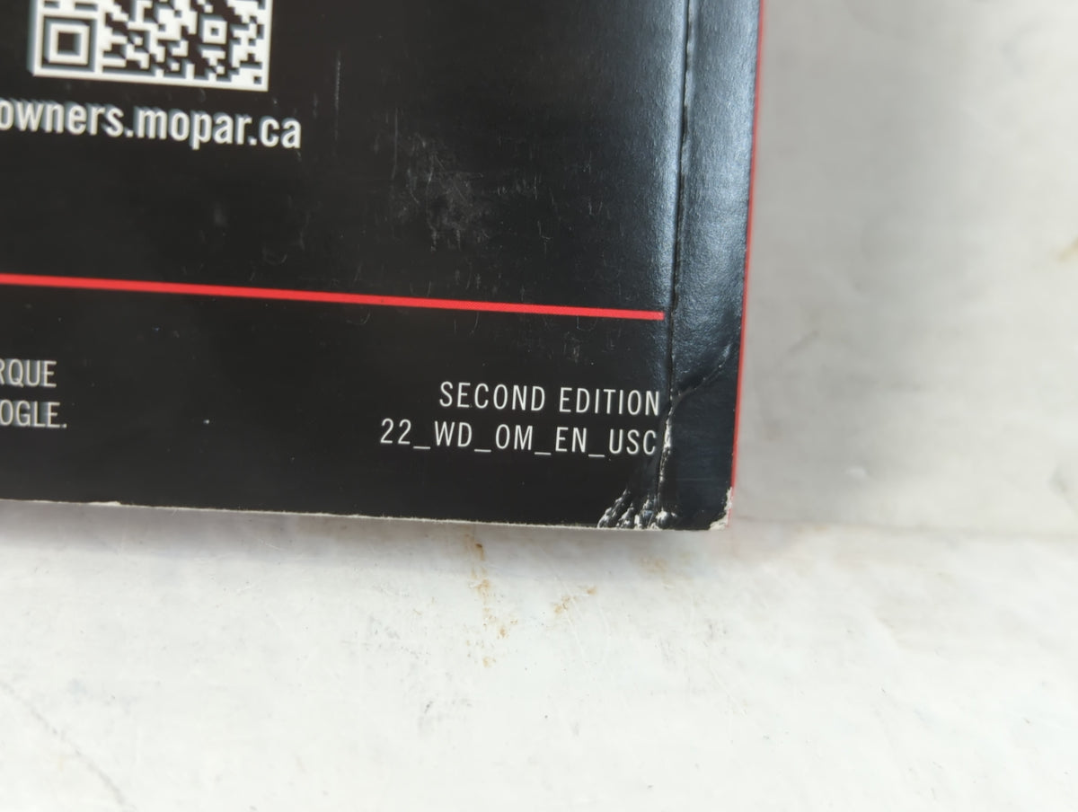 2022 Dodge Durango Owners Manual Book Guide OEM Used Auto Parts - Oemusedautoparts1.com