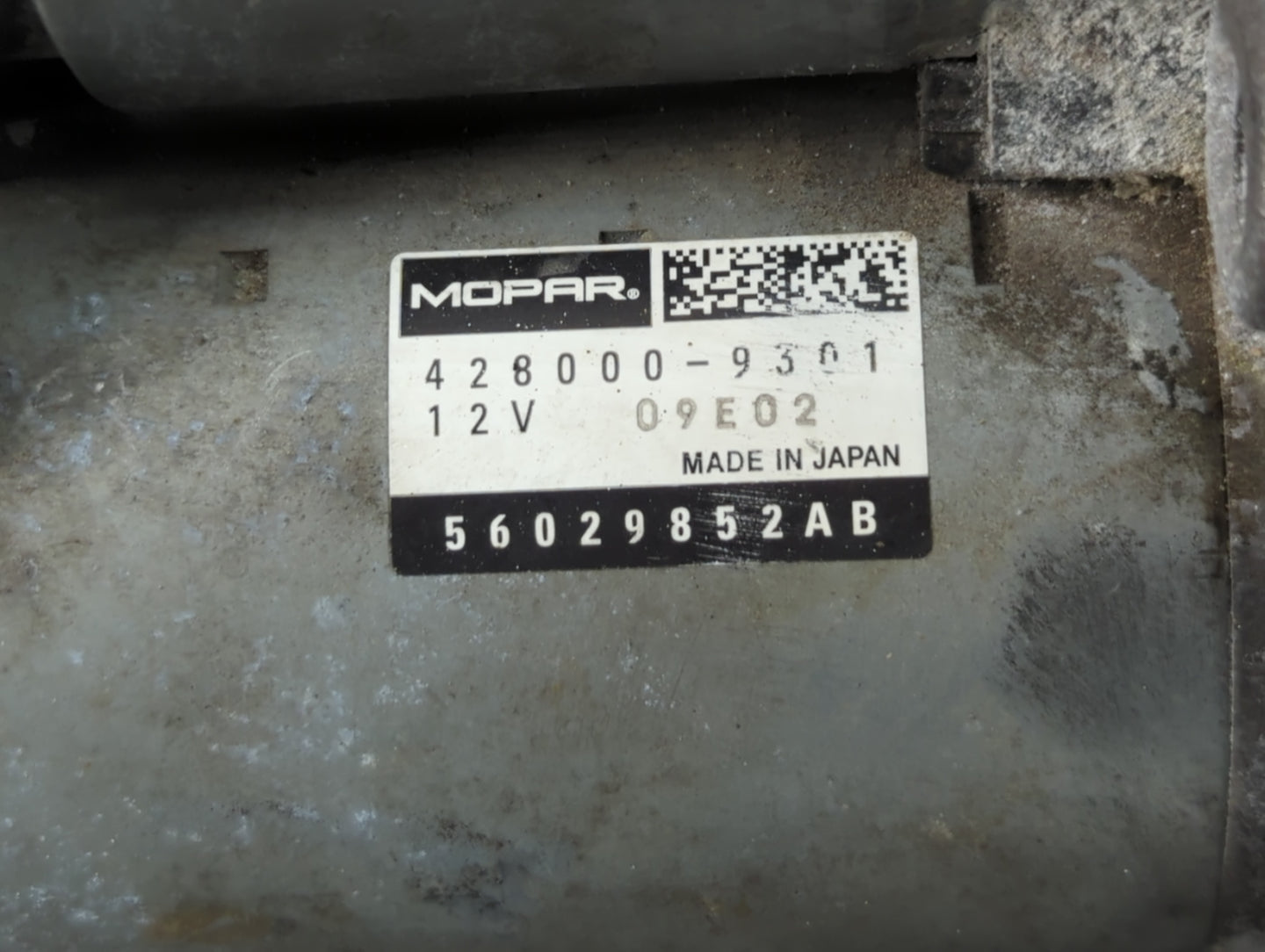 2022 Dodge Ram 1500 Car Starter Motor Solenoid OEM P/N:56029852AB 428000-9301 Fits OEM Used Auto Parts - Oemusedautoparts1.c