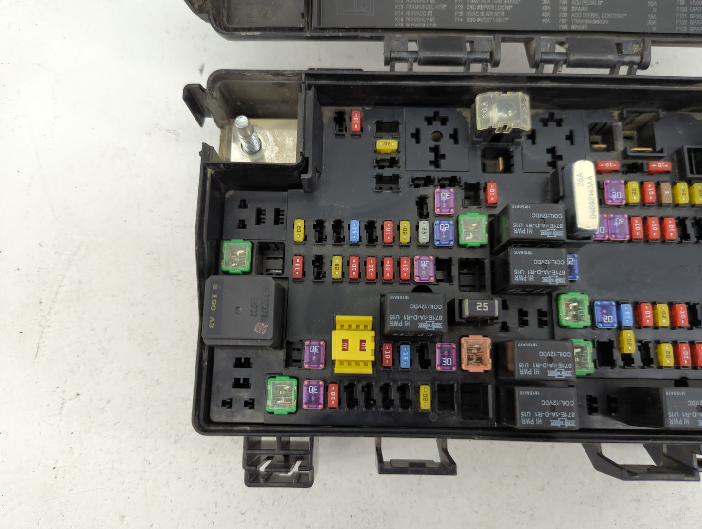 2022 Dodge Ram 1500 Fusebox Fuse Box Panel Relay Module P/N:7140-1980-30 Fits OEM Used Auto Parts - Oemusedautoparts1.com