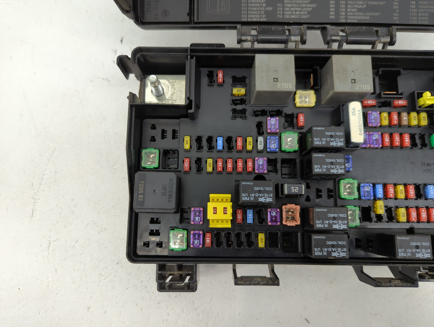 2022 Dodge Ram 1500 Fusebox Fuse Box Panel Relay Module P/N:7140-1980-30 Fits OEM Used Auto Parts - Oemusedautoparts1.com