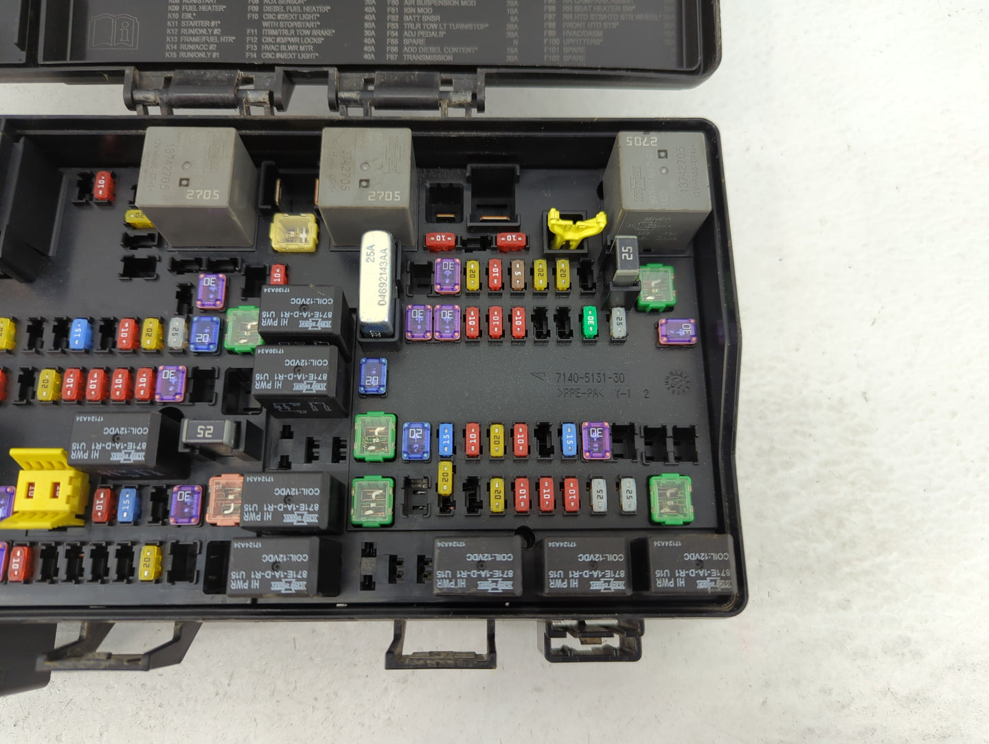 2022 Dodge Ram 1500 Fusebox Fuse Box Panel Relay Module P/N:7140-1980-30 Fits OEM Used Auto Parts - Oemusedautoparts1.com