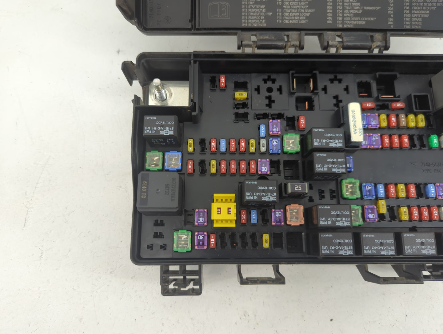 2022 Dodge Ram 1500 Fusebox Fuse Box Panel Relay Module P/N:7140-1980-30 Fits OEM Used Auto Parts - Oemusedautoparts1.com