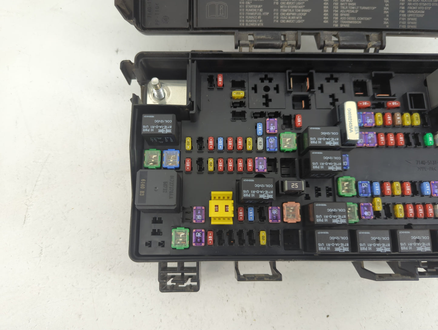 2022 Dodge Ram 1500 Fusebox Fuse Box Panel Relay Module P/N:7140-1980-30 Fits OEM Used Auto Parts - Oemusedautoparts1.com