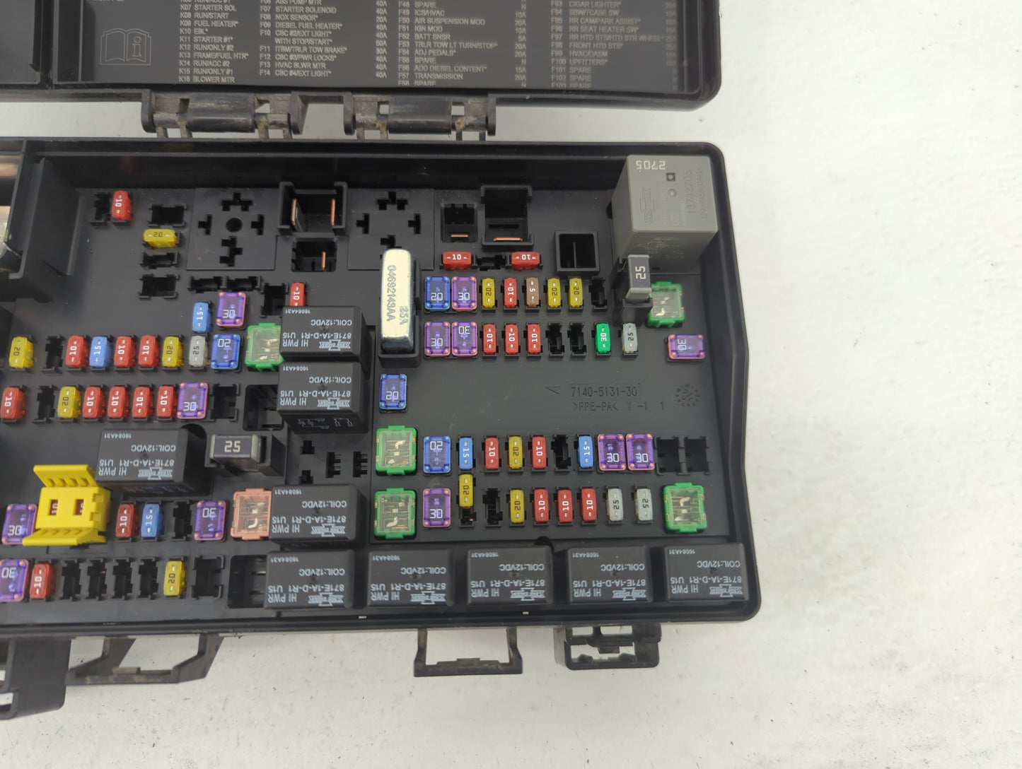 2022 Dodge Ram 1500 Fusebox Fuse Box Panel Relay Module P/N:7140-1980-30 Fits OEM Used Auto Parts - Oemusedautoparts1.com