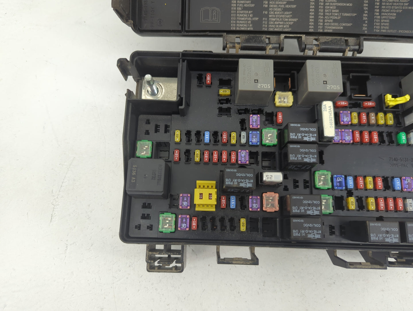 2022 Dodge Ram 1500 Fusebox Fuse Box Panel Relay Module P/N:7140-1980-30 Fits OEM Used Auto Parts - Oemusedautoparts1.com