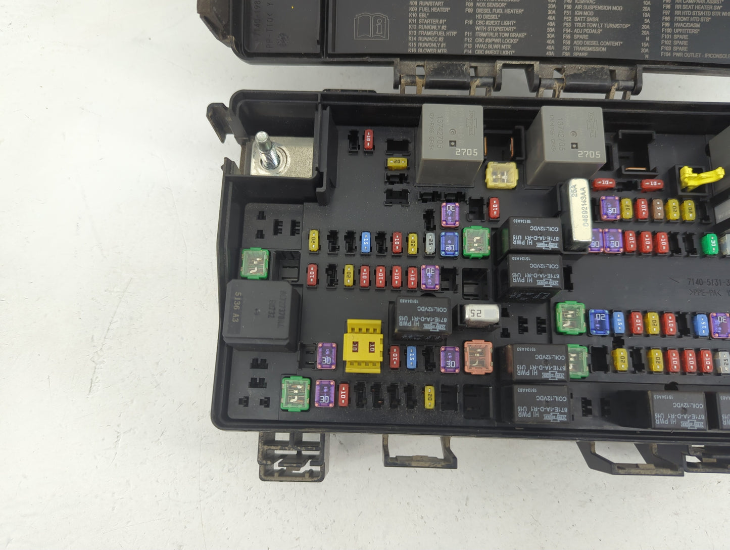2022 Dodge Ram 1500 Fusebox Fuse Box Panel Relay Module P/N:7140-1980-30 Fits OEM Used Auto Parts - Oemusedautoparts1.com