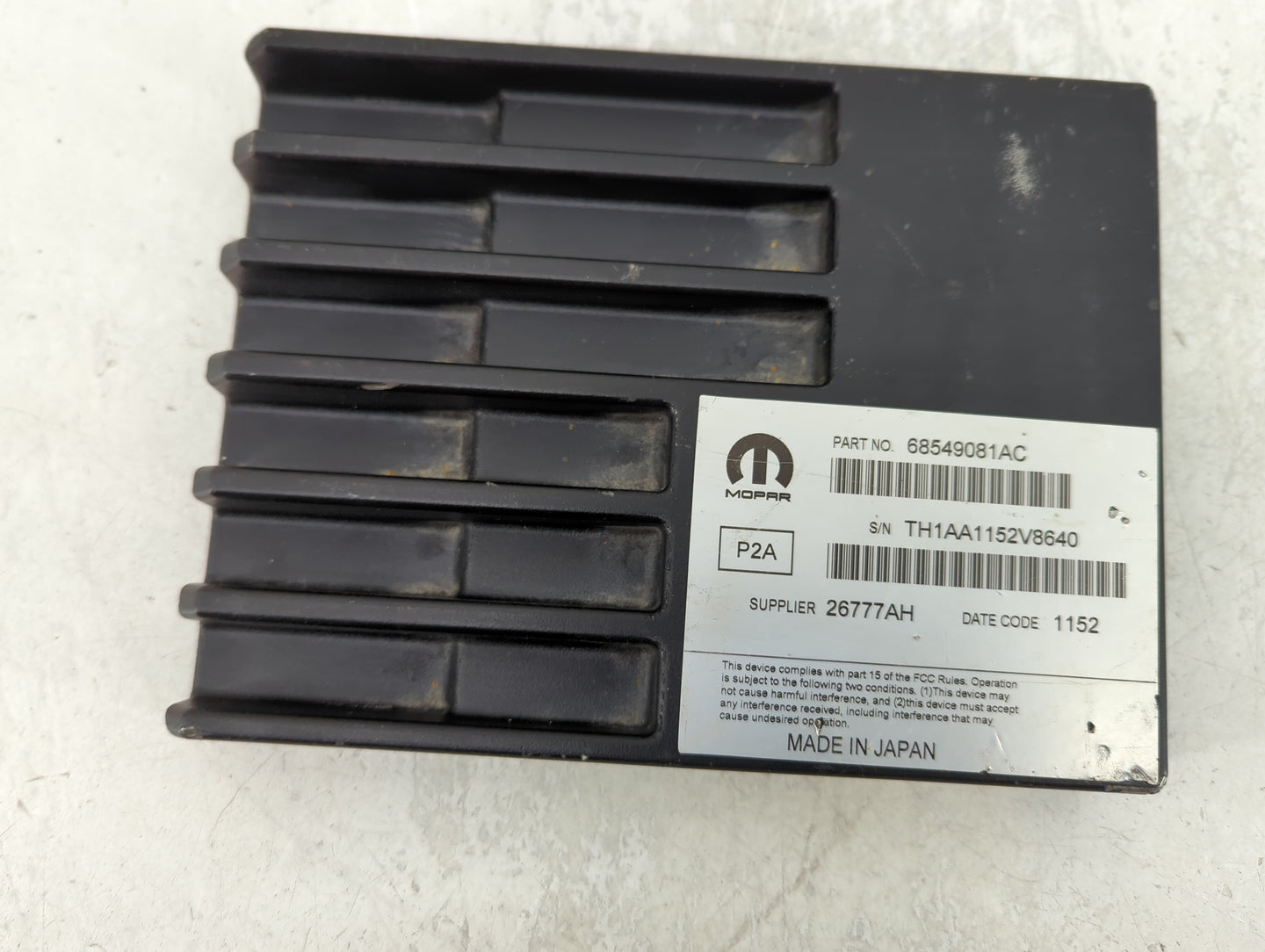 2022 Dodge Ram 1500 Radio AM FM Cd Player Receiver Replacement P/N:68549081AC Fits Fits 2019 2021 OEM Used Auto Parts - Oemu
