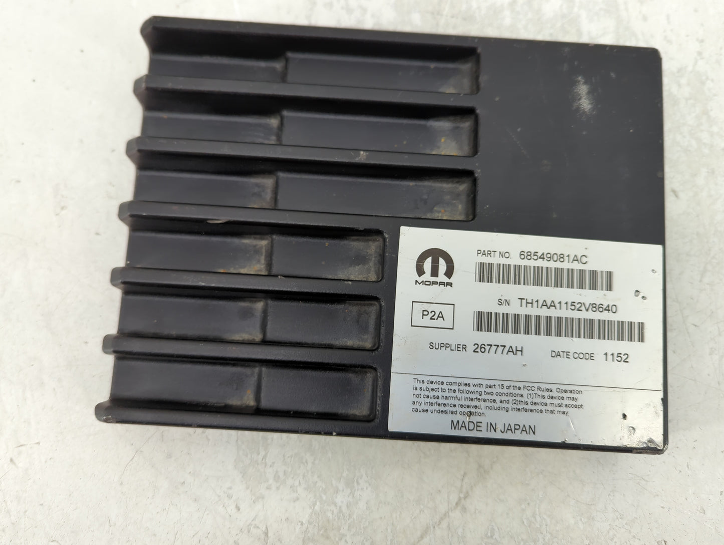 2022 Dodge Ram 1500 Radio AM FM Cd Player Receiver Replacement P/N:68549081AC Fits Fits 2019 2021 OEM Used Auto Parts - Oemu