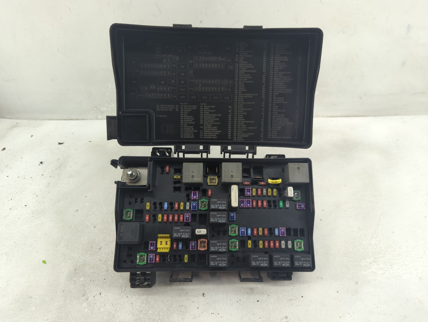 2022 Dodge Ram 1500 Fusebox Fuse Box Panel Relay Module P/N:7140-1980-30 Fits OEM Used Auto Parts - Oemusedautoparts1.com