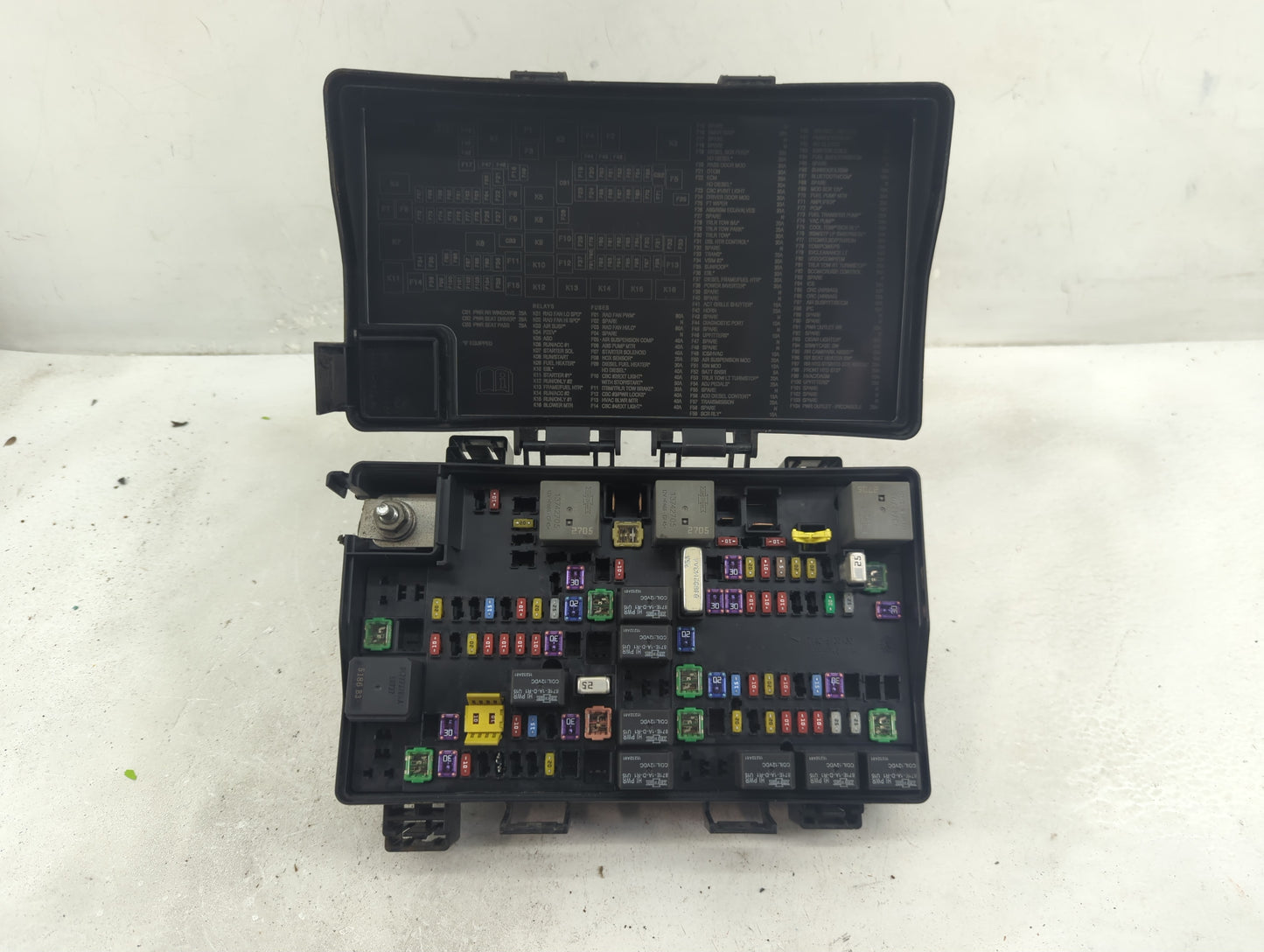 2022 Dodge Ram 1500 Fusebox Fuse Box Panel Relay Module P/N:7140-1980-30 Fits OEM Used Auto Parts - Oemusedautoparts1.com