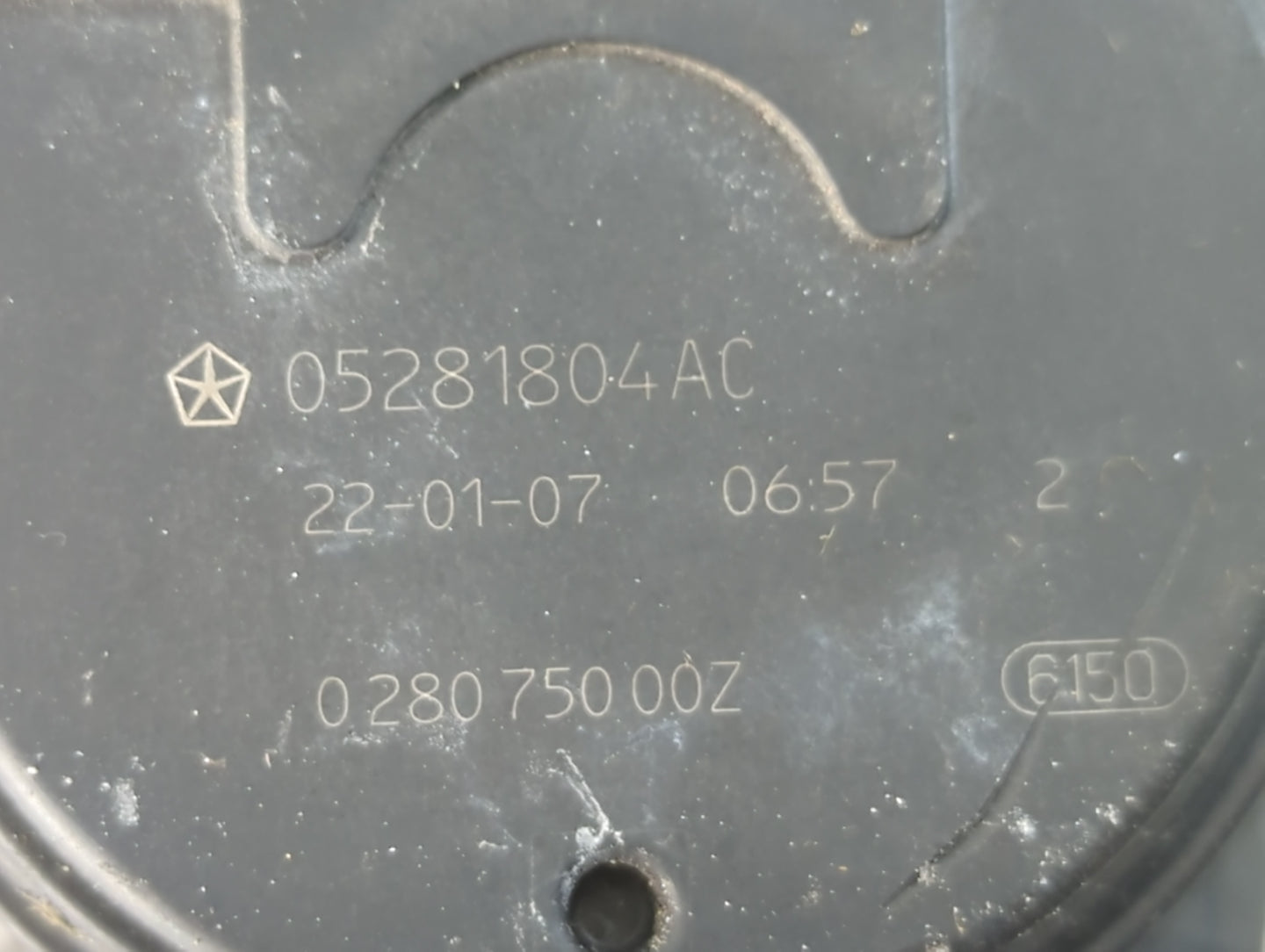 2022 Dodge Ram 1500 Throttle Body P/N:05281804AC Fits Fits 2018 2019 2020 2021 OEM Used Auto Parts - Oemusedautoparts1.com
