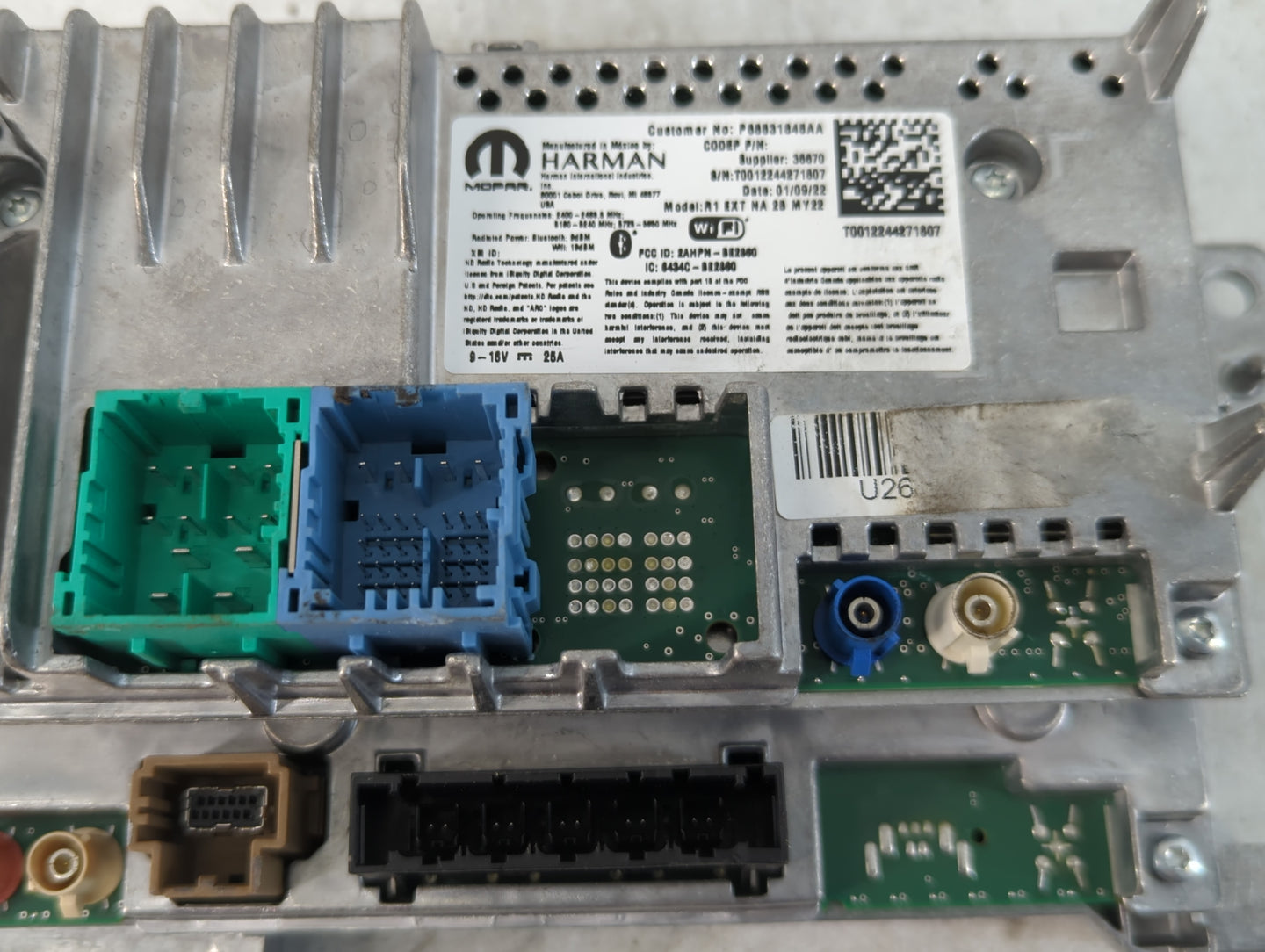 2022 Dodge Ram 1500 PCM Engine Control Computer ECU ECM PCU OEM P/N:P55531845AA Fits OEM Used Auto Parts - Oemusedautoparts1