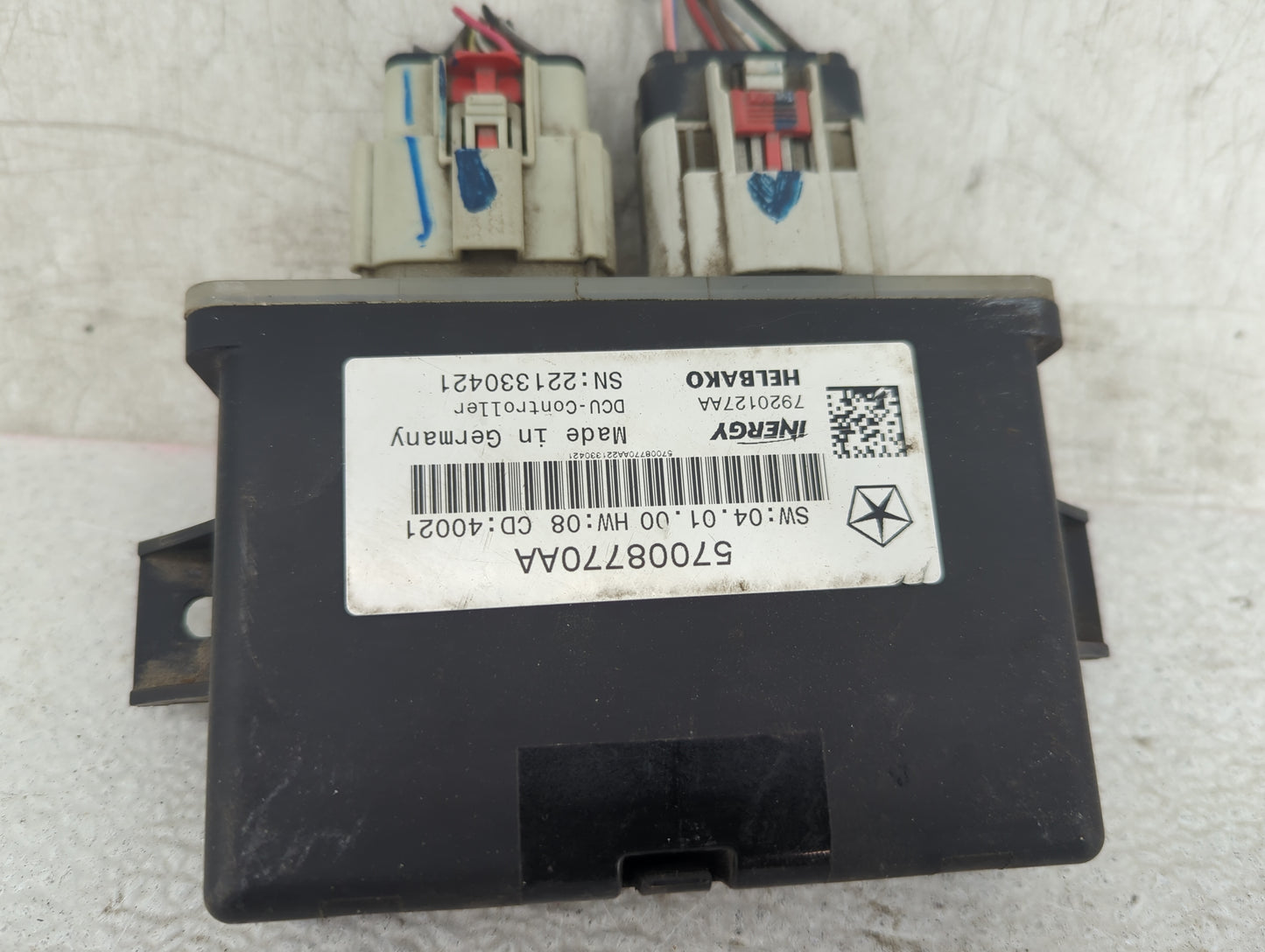 2022 Dodge Ram 3500 PCM Engine Control Computer ECU ECM PCU OEM P/N:57008770AA, 79201270AA Fits Fits 2019 2020 2021 OEM Used