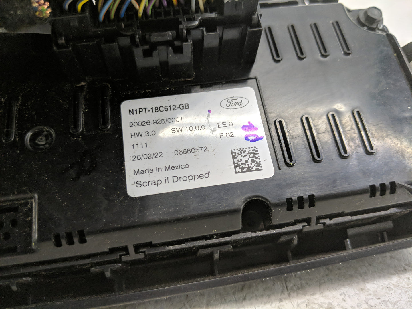 2021-2022 Ford Bronco Climate Control Module Temperature AC/Heater Replacement P/N:N1PT-18C612-GB Fits Fits 2021 2022 OEM Us