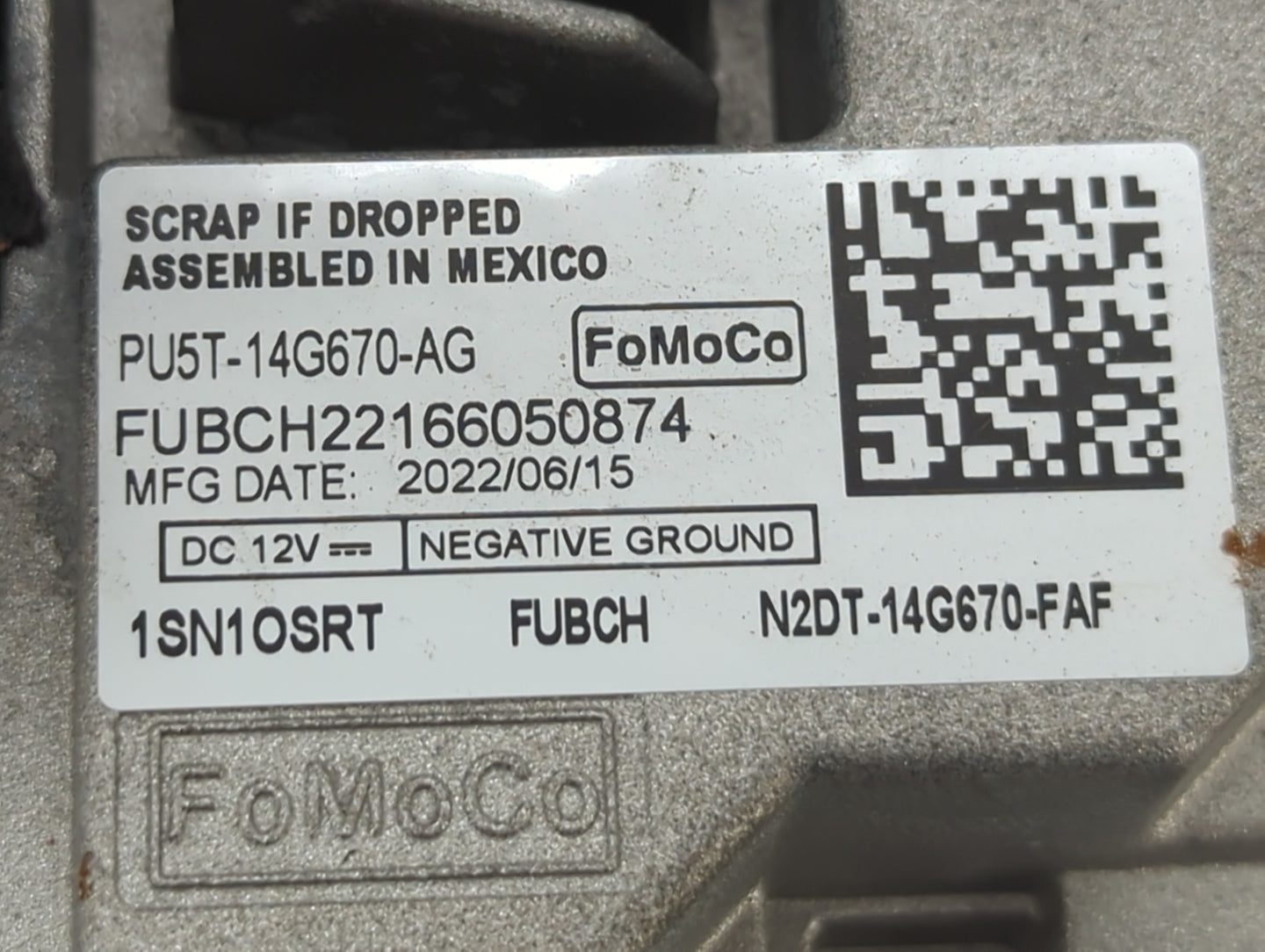 2022 Ford Bronco Radio AM FM Cd Player Receiver Replacement Fits OEM Used Auto Parts - Oemusedautoparts1.com
