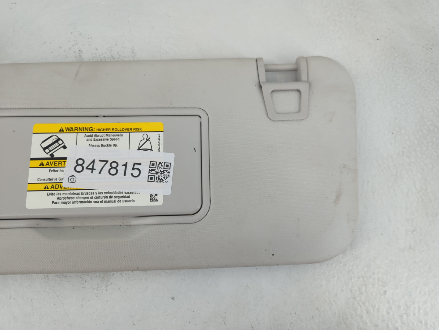 2021-2022 Ford Bronco Sun Visor Shade Replacement Driver Left Mirror Fits Fits 2021 2022 OEM Used Auto Parts - Oemusedautopa